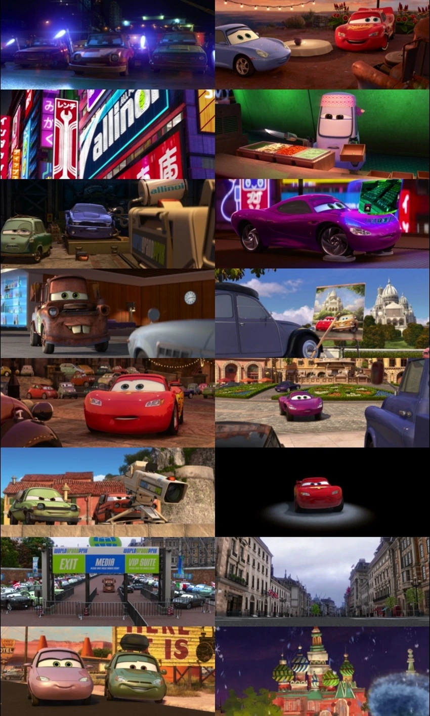 Download Cars 2 (2011) Hindi & English BluRay 480p 720p 1080p